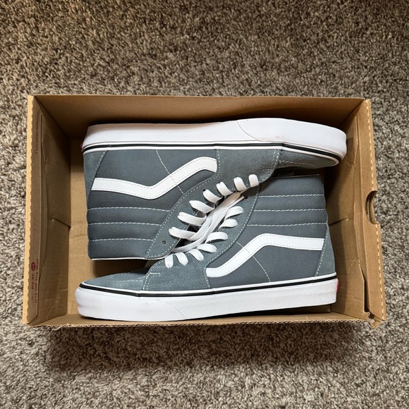 Vans Charcoal and White High-Top Sneakers - Picture 1 of 5